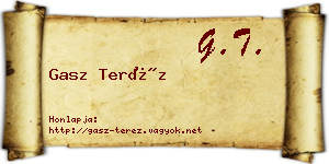 Gasz Teréz névjegykártya